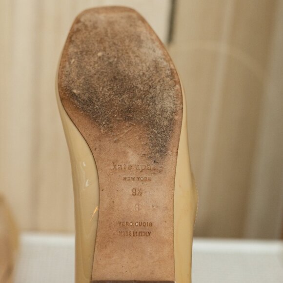 Kate Spade | Jeweled Nude Leather Flats - Picture 2 of 3